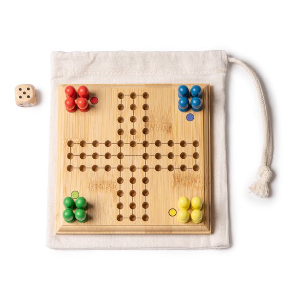 Siscar - Juego de parchís realizado en bambú - Crudo