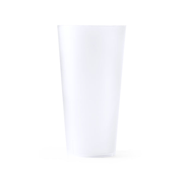 Gaston - Vaso reutilizable de PP flexible con capacidad 400ml - Transparente
