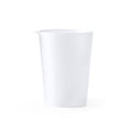 Korvax - Vaso reutilizable de PP flexible con capacidad 500ml con argolla - Transparente