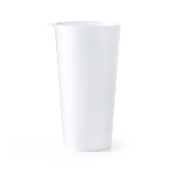 Pretox - Vaso reutilizable de PP flexible con capacidad 400ml con argolla - Transparente