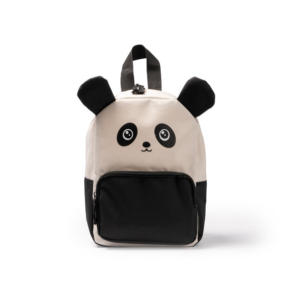Bingo - Mochila infantil realizada en RPET con divertido diseño de animales - Beige