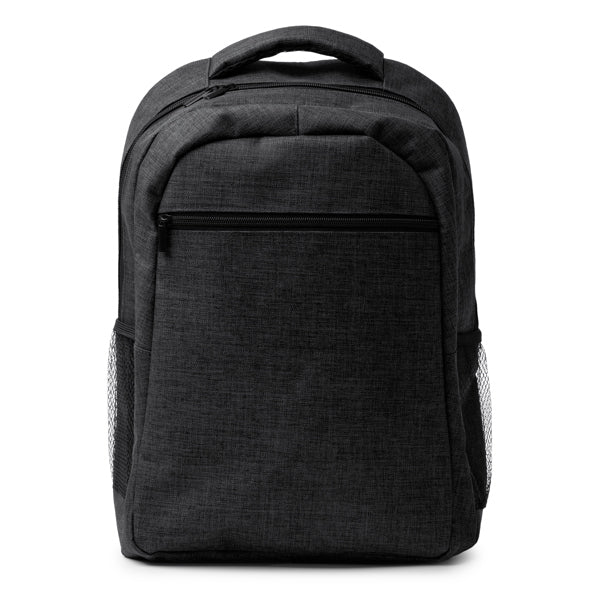 Megan - Mochila realizada en 600D RPET con acabado jaspeado - Negro