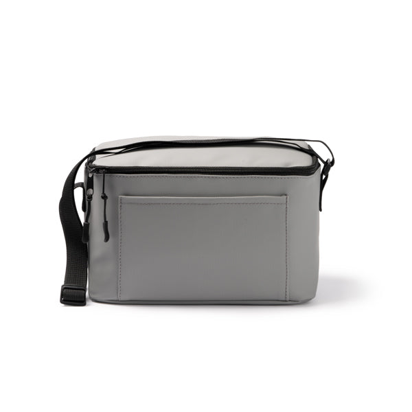 Denver - Nevera realizada en PU Leather con cinta de transporte ajustable - Gris