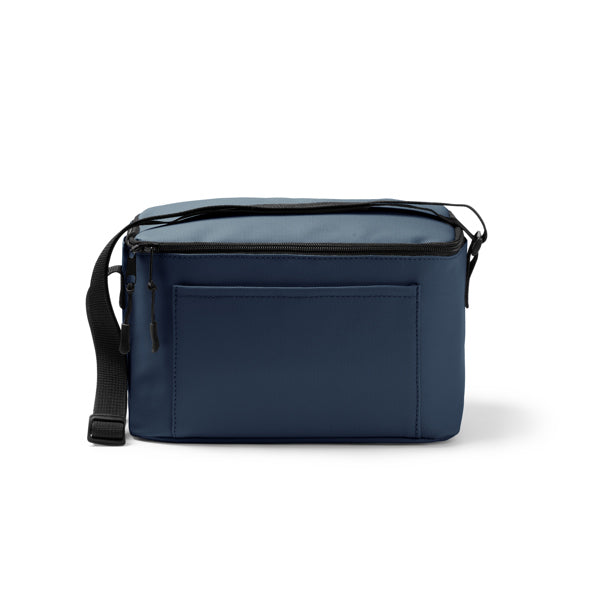 Denver - Nevera realizada en PU Leather con cinta de transporte ajustable - Marino