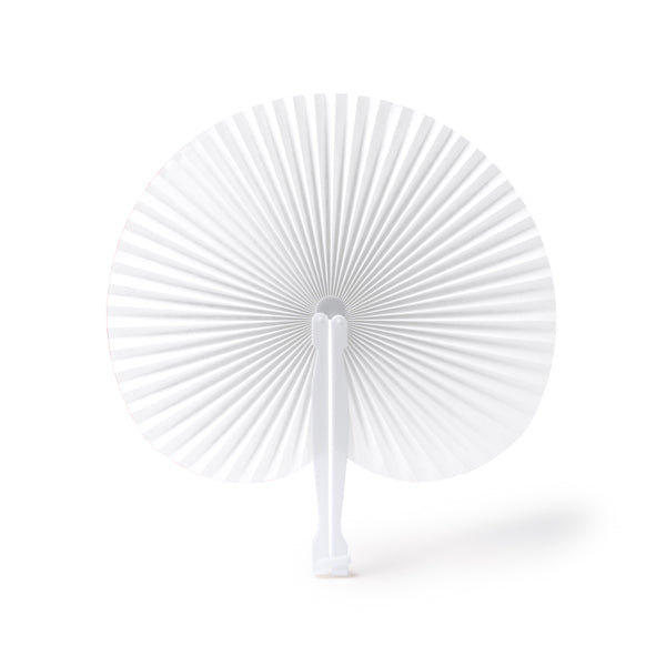 Kaori - Paipai plegable con varillas de plástico - Blanco