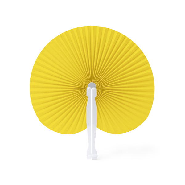 Kaori - Paipai plegable con varillas de plástico - Amarillo