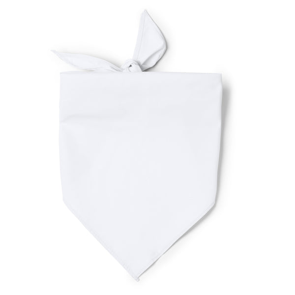 Jarana - Pañoleta de forma triangular en combinación de algodón y poliéster - Blanco