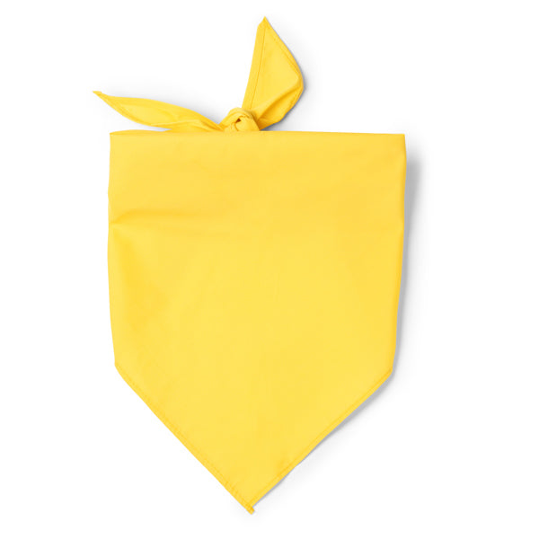 Jarana - Pañoleta de forma triangular en combinación de algodón y poliéster - Amarillo