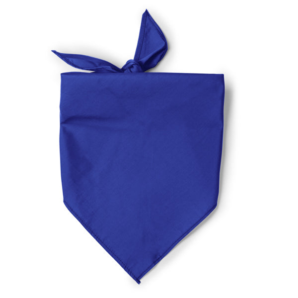 Jarana - Pañoleta de forma triangular en combinación de algodón y poliéster - Royal