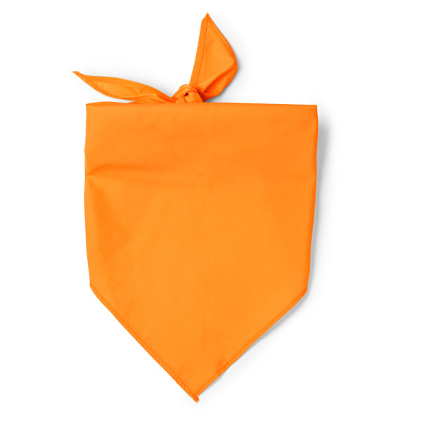 Jarana - Pañoleta de forma triangular en combinación de algodón y poliéster - Naranja