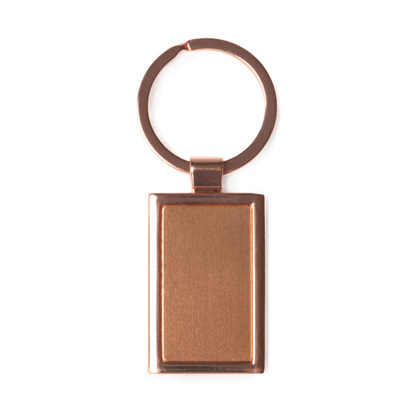 Noah - Llavero metálico en dos formatos con recubrimiento de cobre - Rectangular