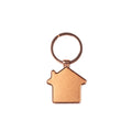 Newport - Llavero metálico en forma de casa con recubrimiento de cobre - Rosa Dorado