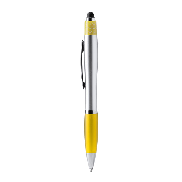 Fidget - Bolígrafo giratorio con spinner antiestrés - Amarillo