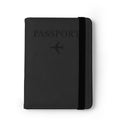 Mundi - Funda para pasaporte realizada en PU Leather con banda elástica de cierre - Negro
