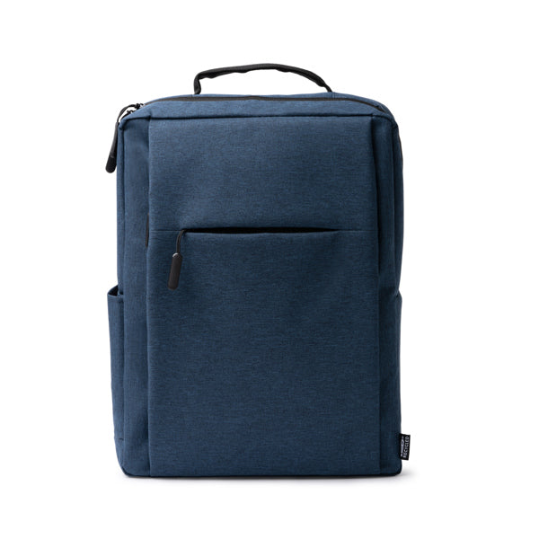 Bruson - Mochila realizada en 600D RPET con acabado jaspeado - Denim Vigore