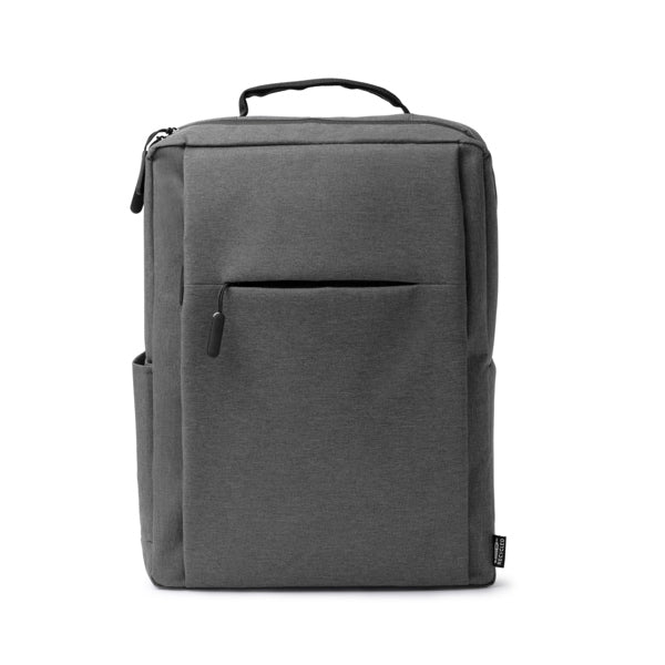 Bruson - Mochila realizada en 600D RPET con acabado jaspeado - Gris Vigore
