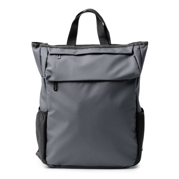 Seidel - Mochila realizada en PU Leather con cierre de cremallera - Gris