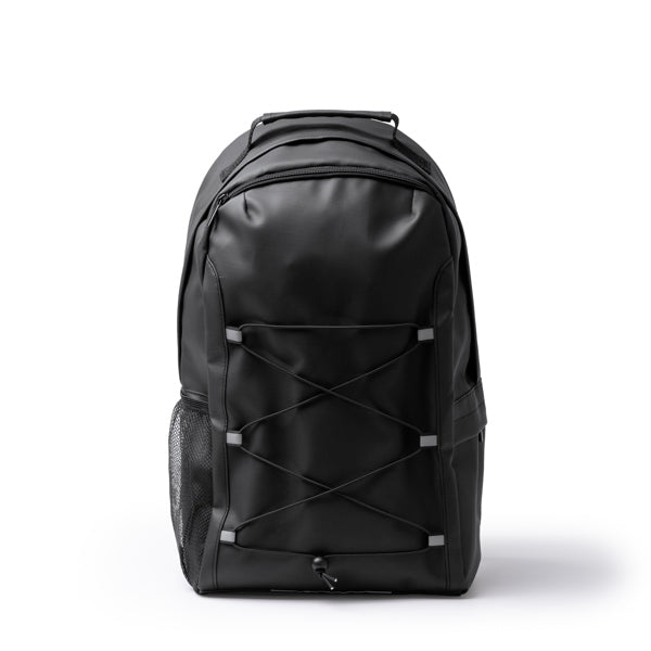 Kansas - Mochila realizada en PU Leather con detalles reflectantes - Negro
