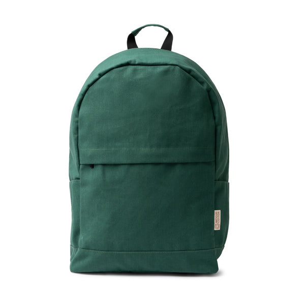 Sumit - Mochila antirrobo de algodón reciclado - Verde Oscuro