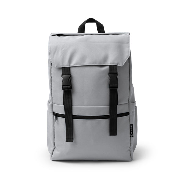 Solap - Mochila con solapa realizada en 600D RPET - Gris
