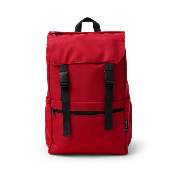 Solap - Mochila con solapa realizada en 600D RPET - Rojo