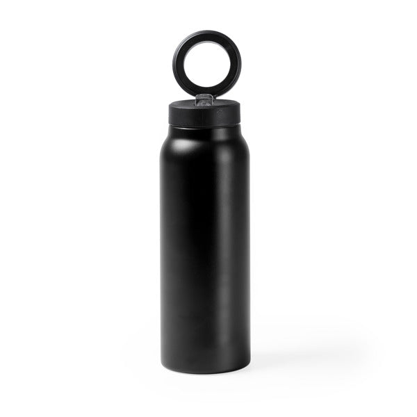 Heydud - Bidón térmico de acero inoxidable 304 reciclado de doble pared - Negro