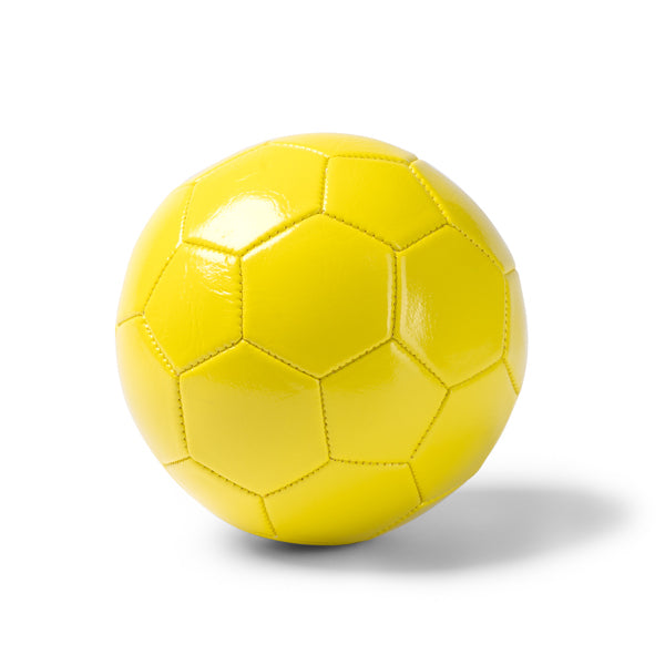 Fabio - Balón de fútbol tamaño 2 realizado en polipiel con paneles hexagonales - Amarillo