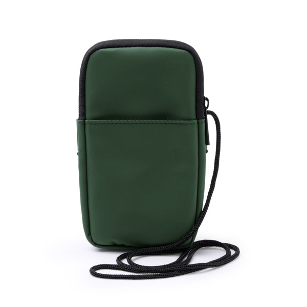 Seul - Portamóvil realizado en PU Leather - Verde Oscuro