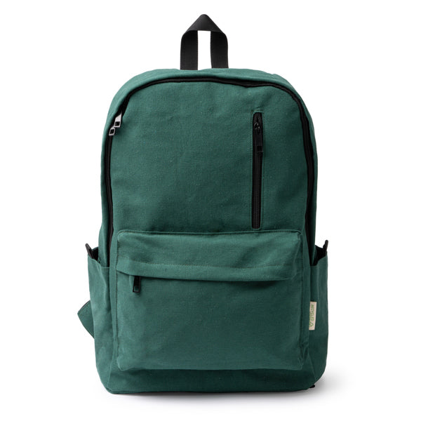 Hudson - Mochila de algodón reciclado 330 g/m² - Verde Oscuro