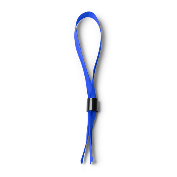 Rave - Pulsera ajustable de poliéster con cierre de seguridad (no retornable) - Royal
