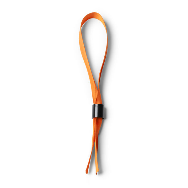 Rave - Pulsera ajustable de poliéster con cierre de seguridad (no retornable) - Naranja