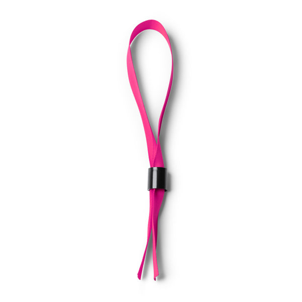 Rave - Pulsera ajustable de poliéster con cierre de seguridad (no retornable) - Fucsia