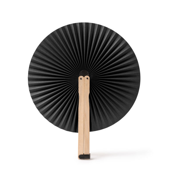 Tao - Paipai plegable con varillas de madera - Negro