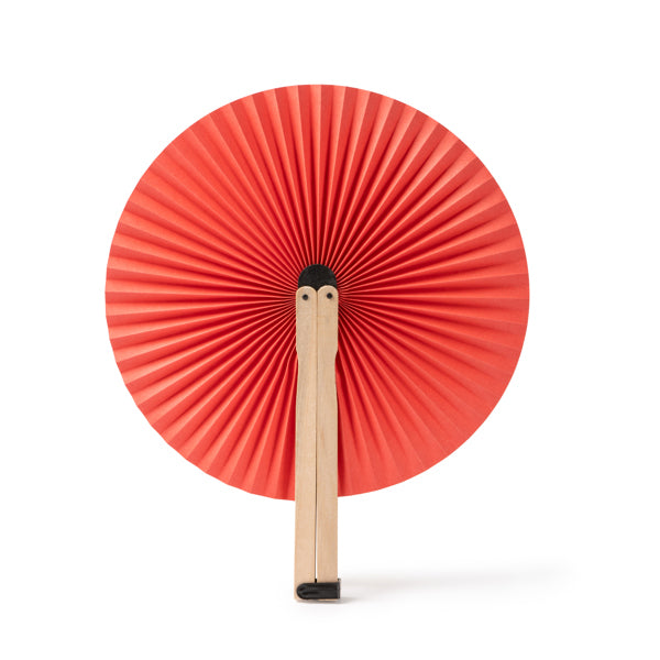 Tao - Paipai plegable con varillas de madera - Rojo