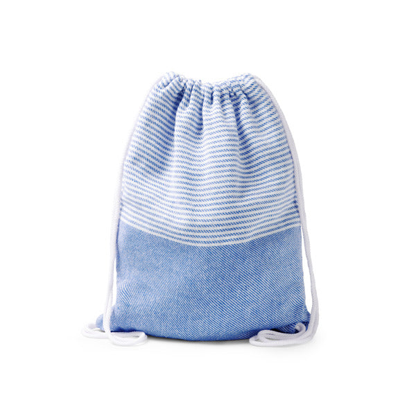 Madeira - Mochila pareo realizada en algodón reciclado 190 g/m² - Royal
