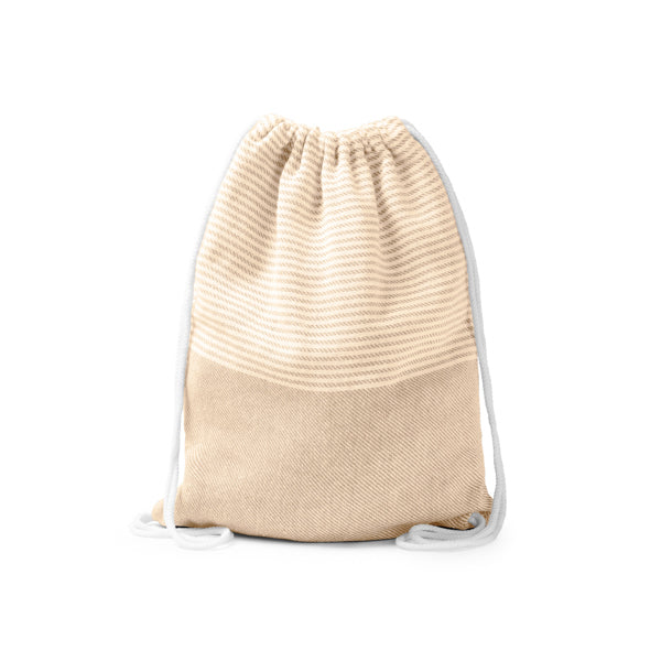 Madeira - Mochila pareo realizada en algodón reciclado 190 g/m² - Crudo
