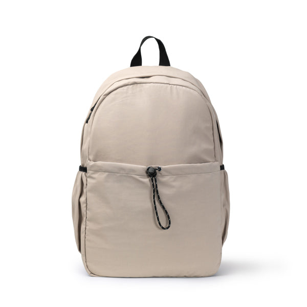 Lugo - Mochila elaborada en suave nylon - Beige