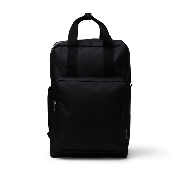 Levix - Mochila de RPET 600D con un compartimento principal - Negro