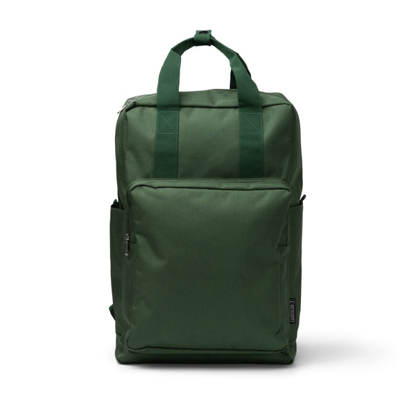 Levix - Mochila de RPET 600D con un compartimento principal - Verde Oscuro