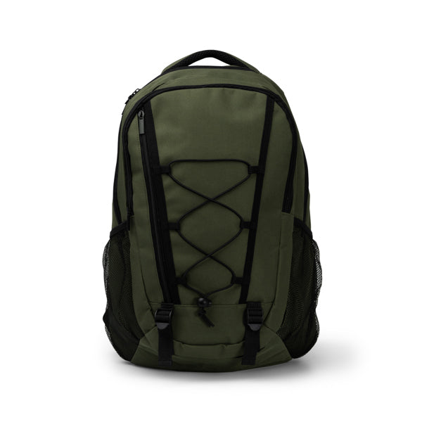 Donker - Mochila elaborada en poliéster 600D con dos compartimentos principales - Verde Oscuro
