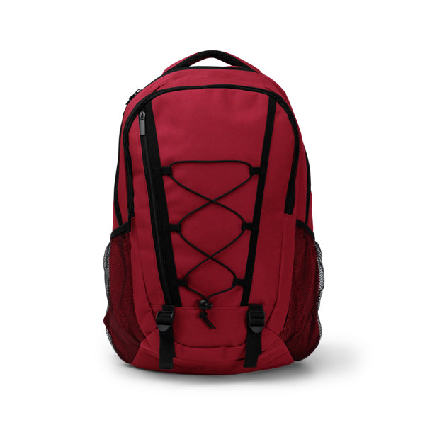 Donker - Mochila elaborada en poliéster 600D con dos compartimentos principales - Rojo
