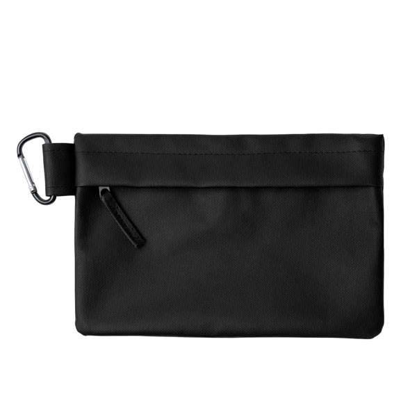 Madison - Neceser elaborado en suave PU Leather, de acabado en color liso - Negro