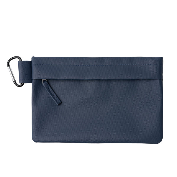 Madison - Neceser elaborado en suave PU Leather, de acabado en color liso - Marino