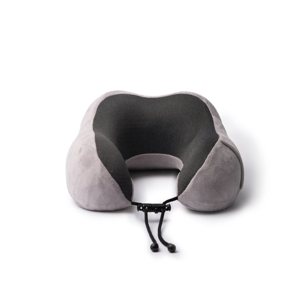 Destin - Almohada para viaje elaborada en poliéster - Gris