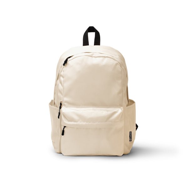 Tomin - Mochila elaborada en nylon reciclado 420D - Beige