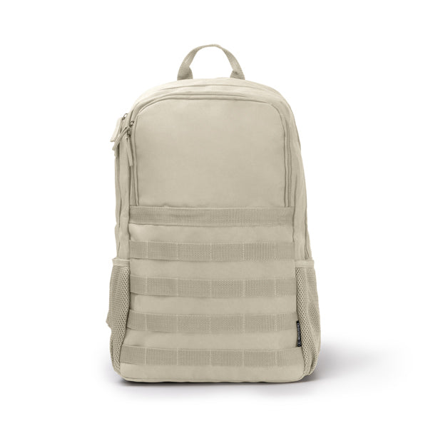 Bufalo - Mochila elaborada en resistente poliéster RPET 900D de espalda acolchada - Beige