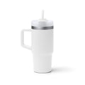 Gotex - Taza térmica elaborada en acero inoxidable 304 reciclado con asa - Blanco