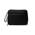 Ronda - Neceser elaborado en suave PU Leather en forma triangular - Negro