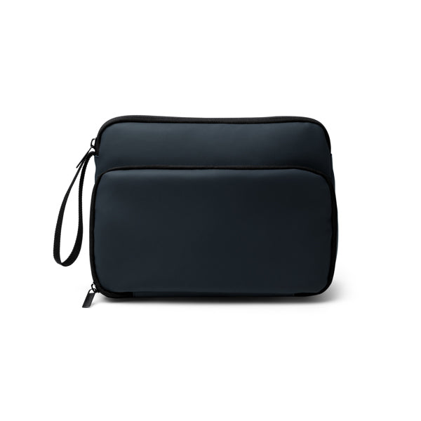 Ronda - Neceser elaborado en suave PU Leather en forma triangular - Marino