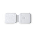 Laredo - Cargador inalámbrico plegable 3 en 1 con potencia de 15W - Blanco